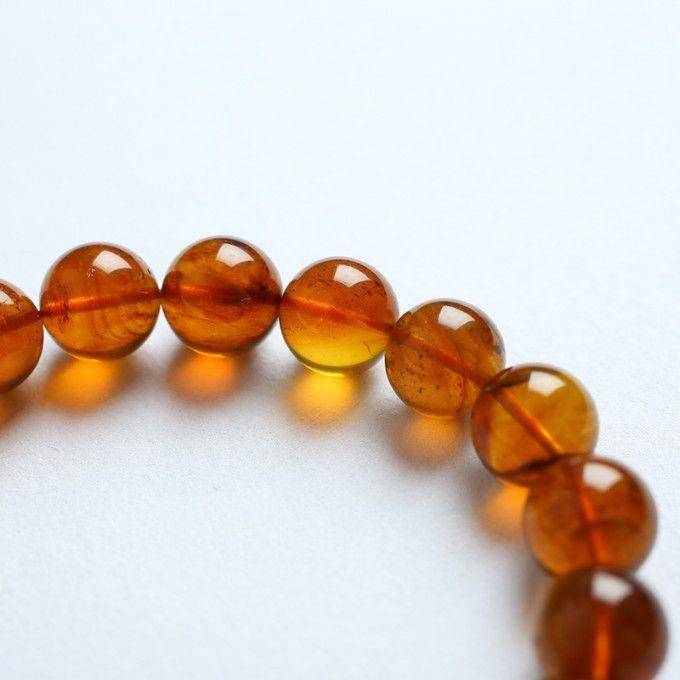 棕红缅甸琥珀手串10MM 15JU13图4