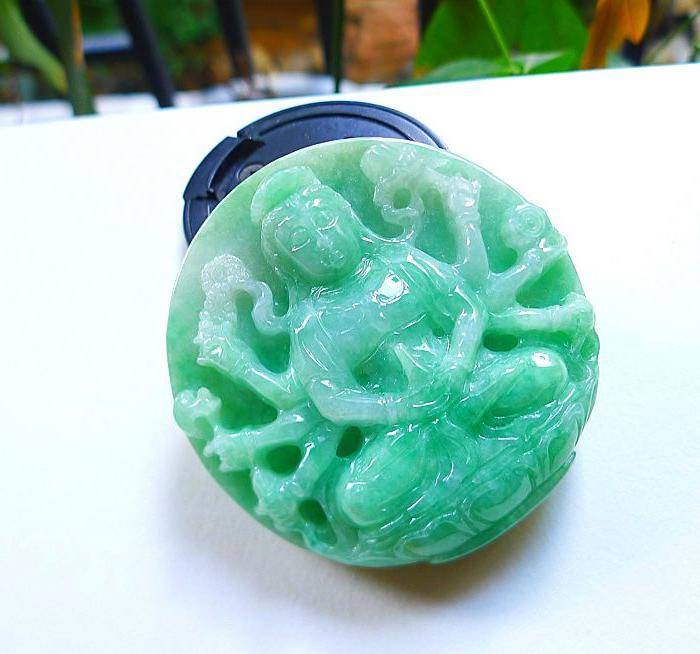 自然光实拍!天然A货好种绿千手观音图3