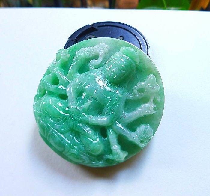 自然光实拍!天然A货好种绿千手观音图7