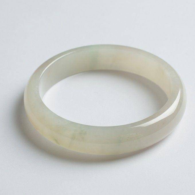 冰种翡翠扁条手镯 58mm 17KA05图3