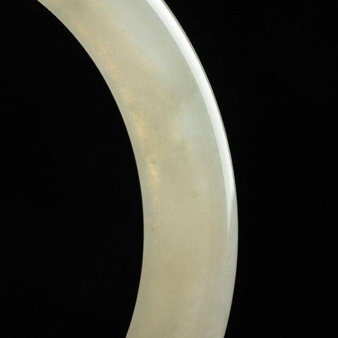 冰种翡翠扁条手镯 58mm 17KA05图8