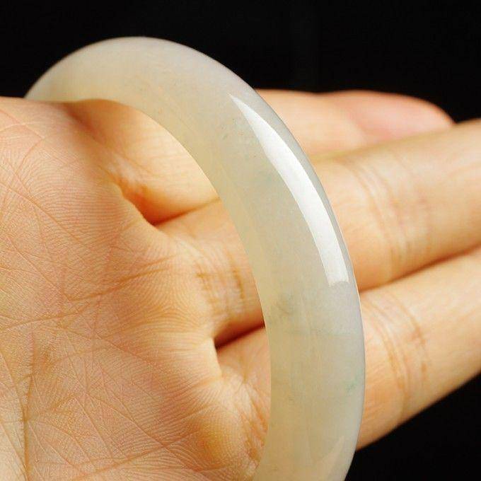 冰种翡翠扁条手镯 58mm 17KA05图9