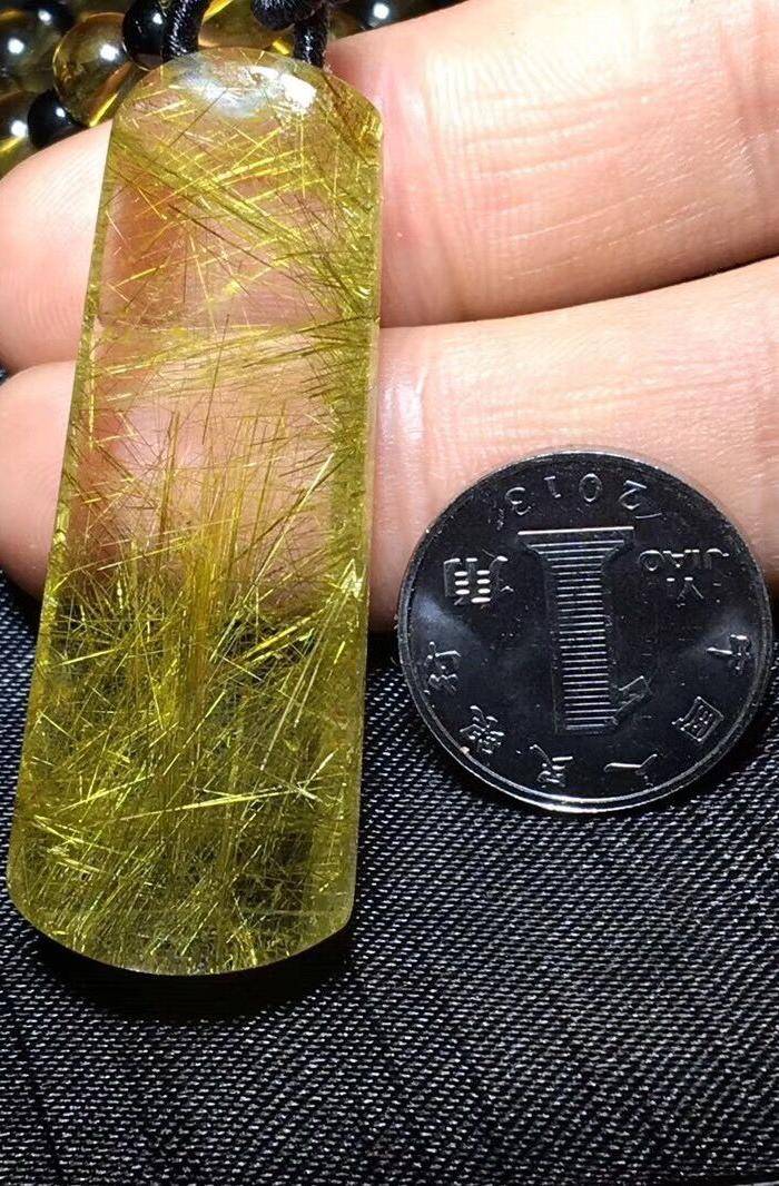 绝美金发晶顺发无事牌吊坠图6