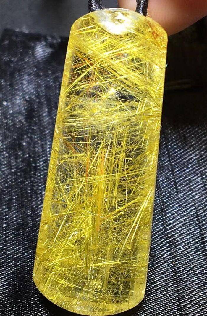 绝美金发晶顺发无事牌吊坠图7