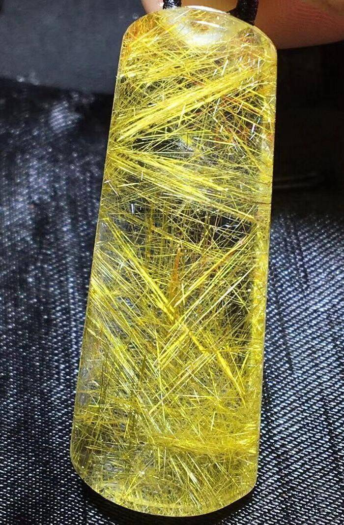 绝美金发晶顺发无事牌吊坠图5
