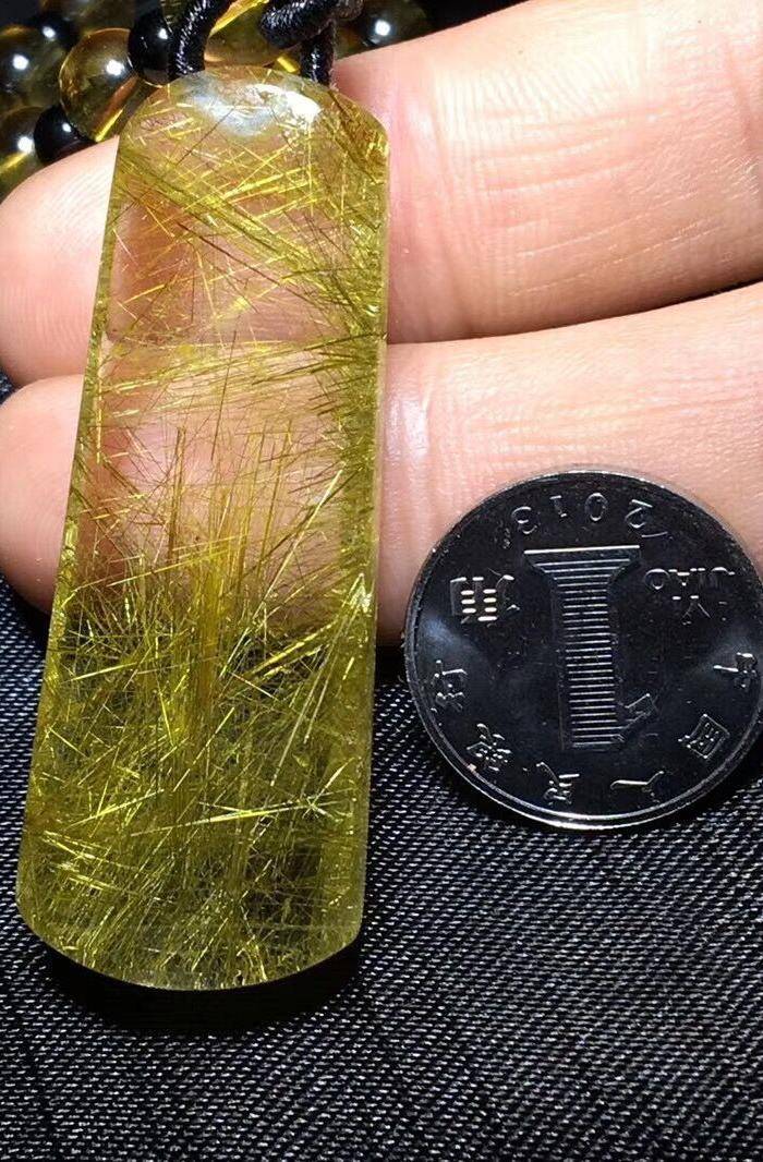 绝美金发晶顺发无事牌吊坠图4