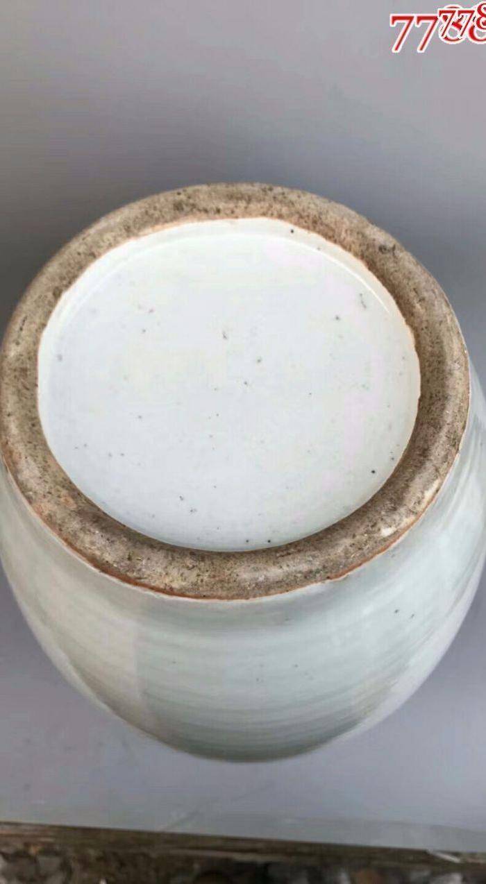 大清光绪青花双凤戏牡丹大花瓶一件图7