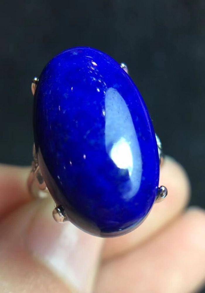 天然帝王青青金戒指图4