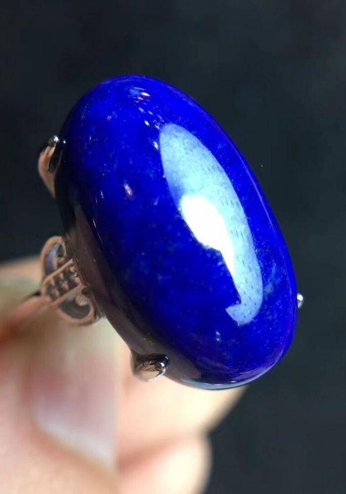 天然帝王青青金戒指图6