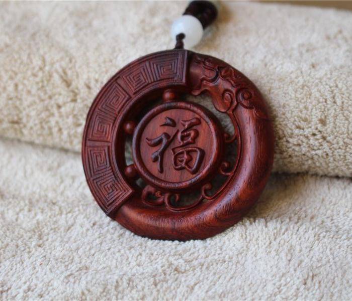 小叶紫檀 福龙 大圆牌图4