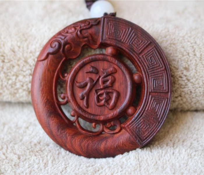 小叶紫檀 福龙 大圆牌图5