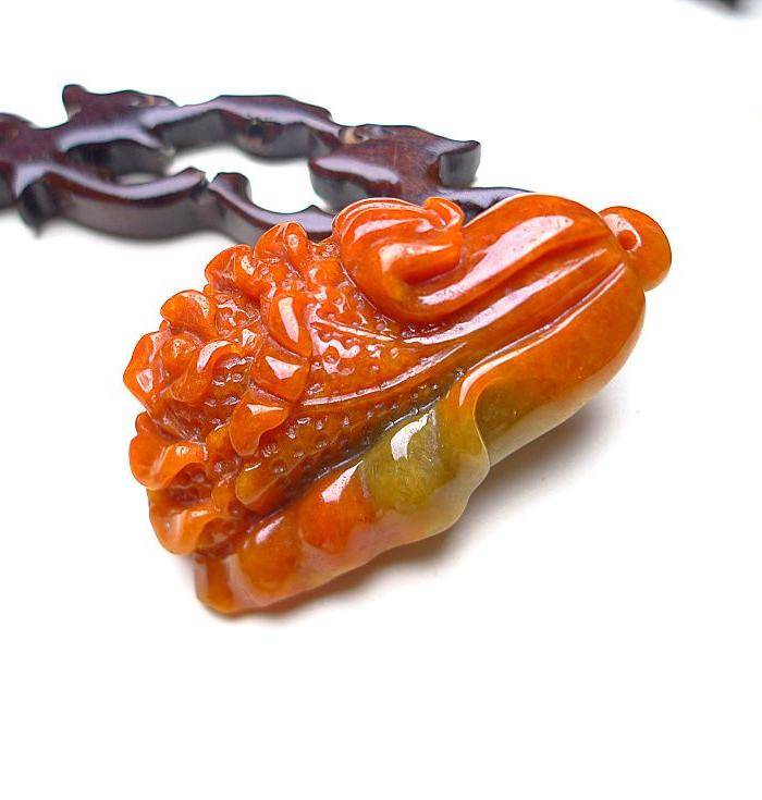 自然光实拍!天然A货翡翠红翡翠白菜图3