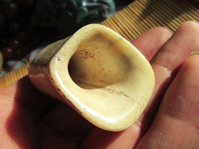 晚清 大喵骨 弓柄束口 嘴 当年也是名门望族之物