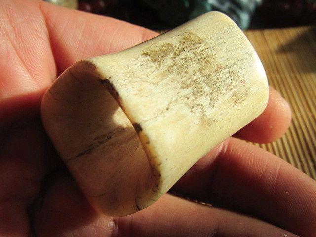 晚清 大喵骨 弓柄束口 嘴 当年也是名门望族之物