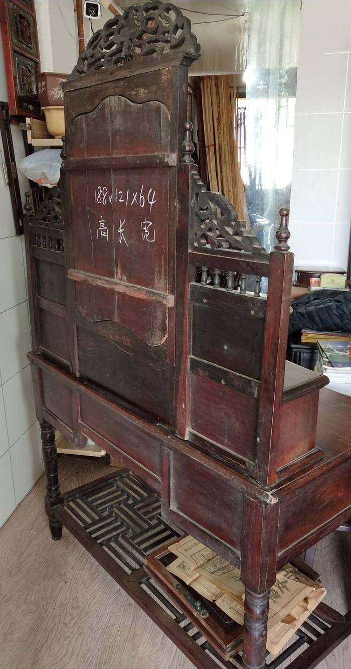 厚料红酸枝大尺寸书扎梳妆台图11