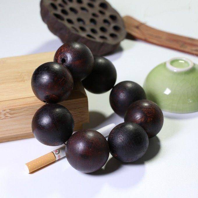 缅甸小叶降真香手串32mm HJP50图2