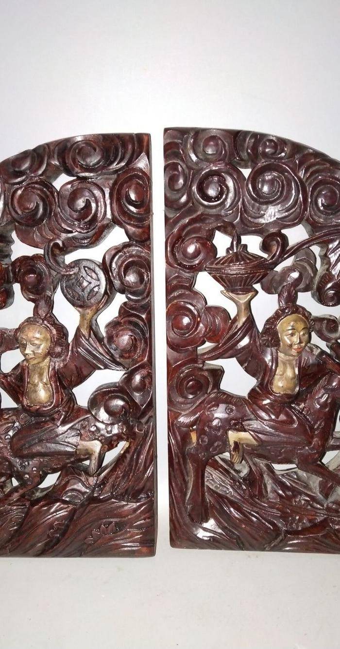 精品和合二仙雕刻摆件图2