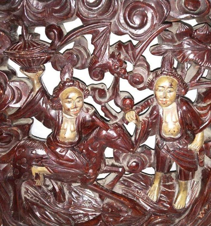 精品和合二仙雕刻摆件图8