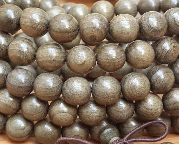47 精品金丝楠阴沉木猫眼佛珠手链项链108颗8MM图4