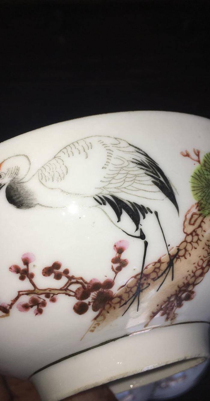 画松鹤的大碗图4