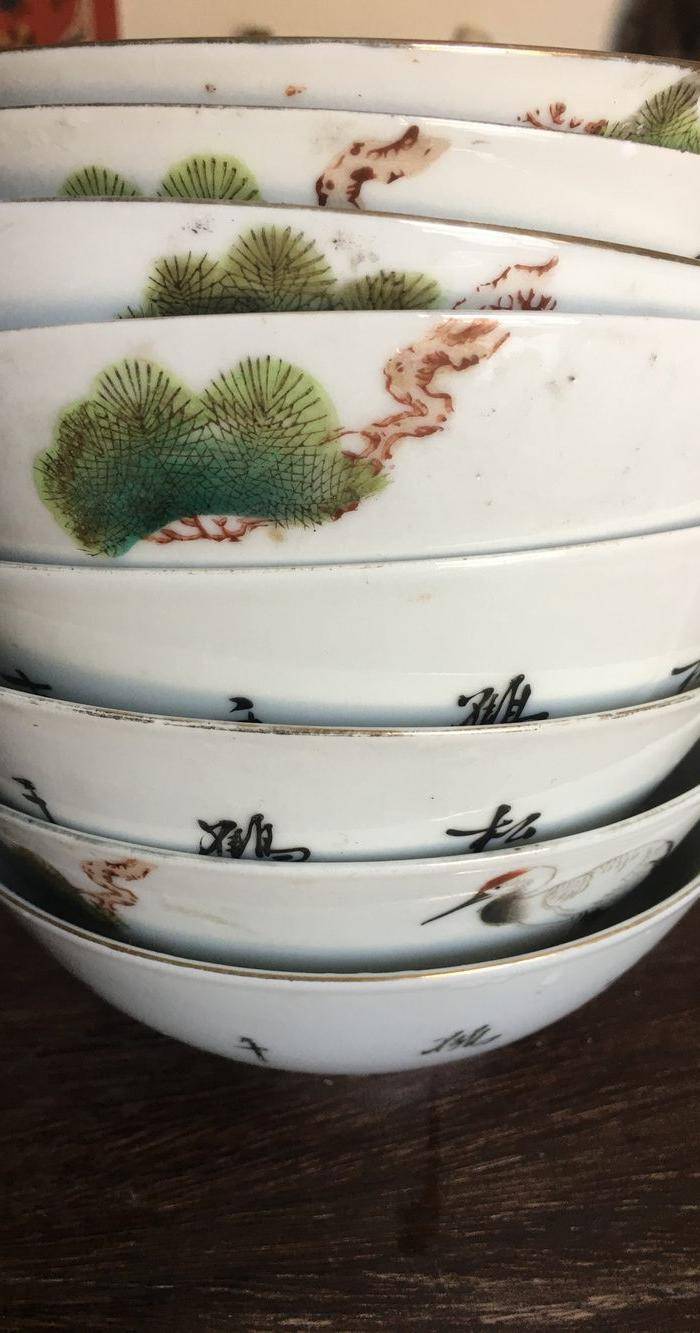 画松鹤的大碗图9