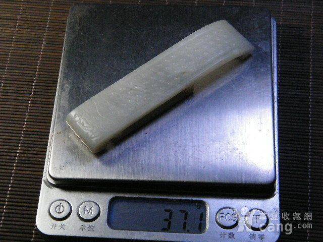 清代和田白玉文带图8