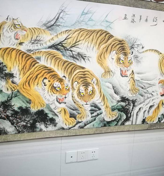 联盟商户 老虎国画 威震山河图3