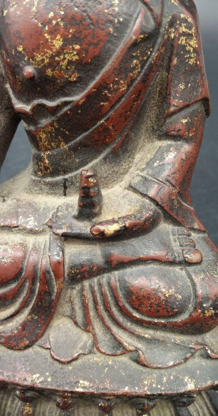 清代铜镏金佛像图5