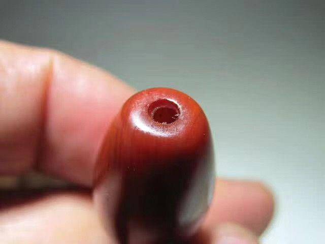 色肉俱佳 天然玛瑙 天然佛眼 背 精美观音大士佛背光 整体朱砂红图6