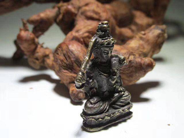 开门到代 晚清 铜质 降魔罗汉 坐像 做工精细 铸造精美 包浆老道图9