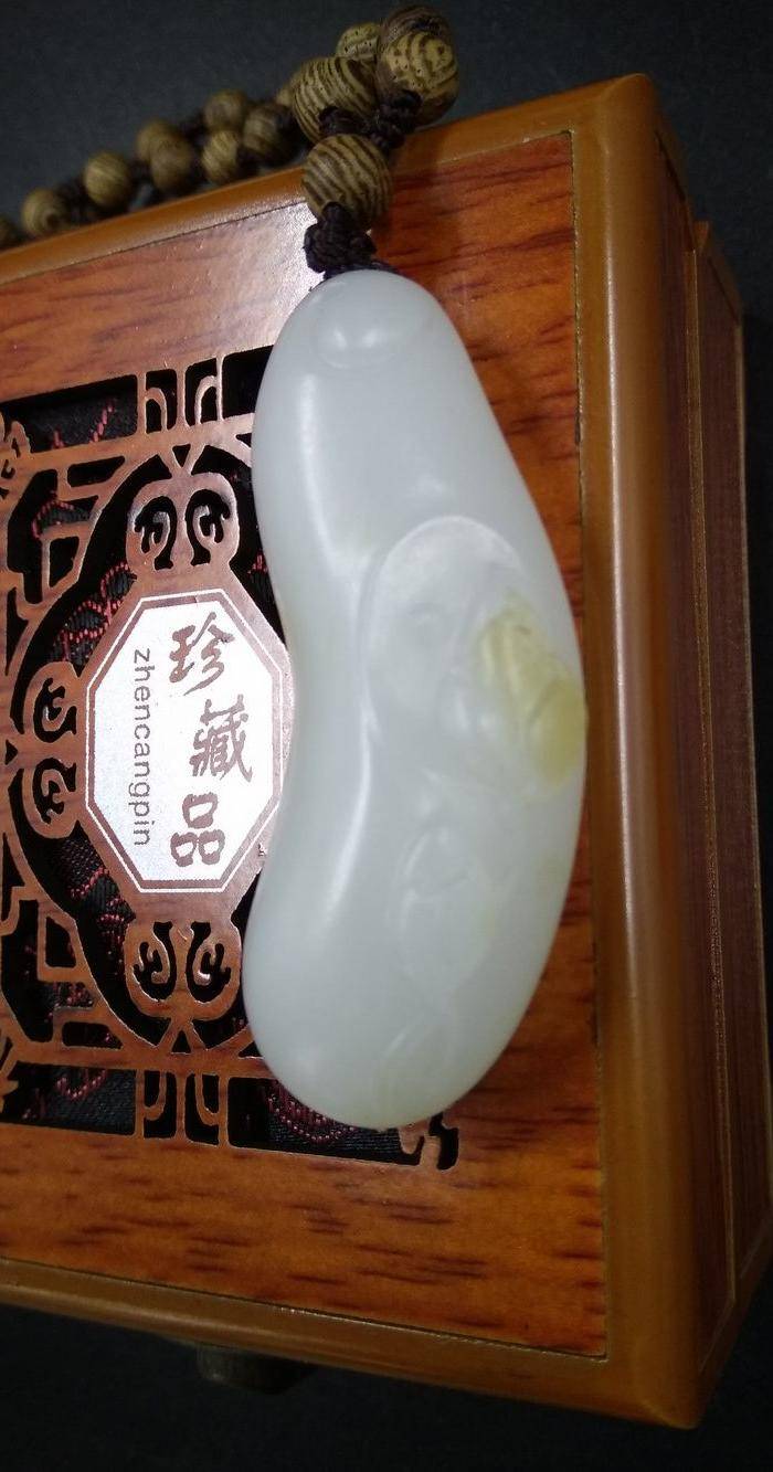 和田白籽玉 一品清廉 省级玉雕大师张国军作品图7