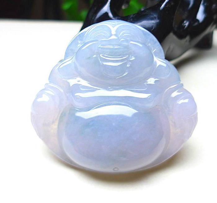 金牌天然A货翡翠老坑水润好种佛公图4