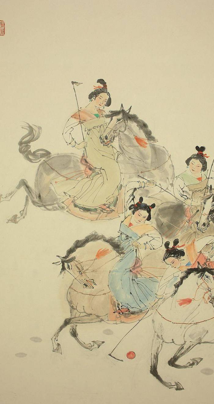 顾曾平,唐人马球图图3