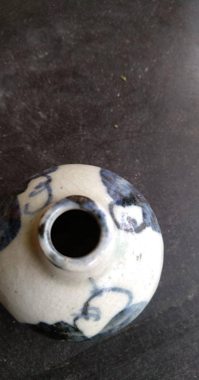 清早期青花人物小水滴,高:4.3Cm文房佳器。图4