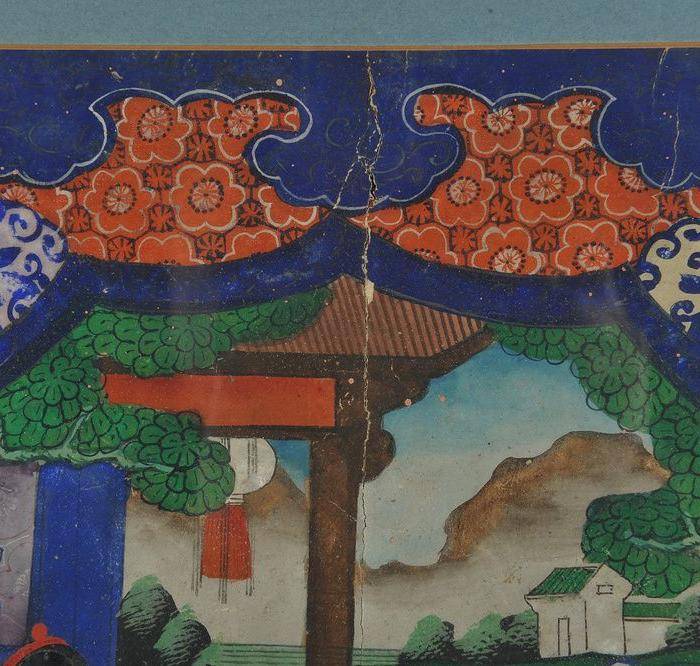 欧美回流 清 庭院人物生活画图6