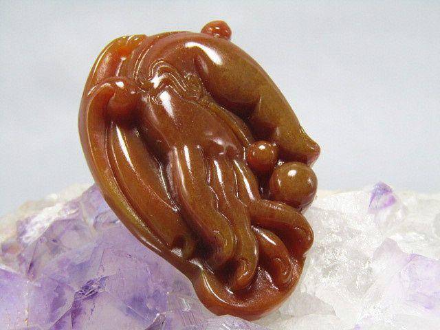 精品 黄龙玉 佛手挂件 手工苏作图4