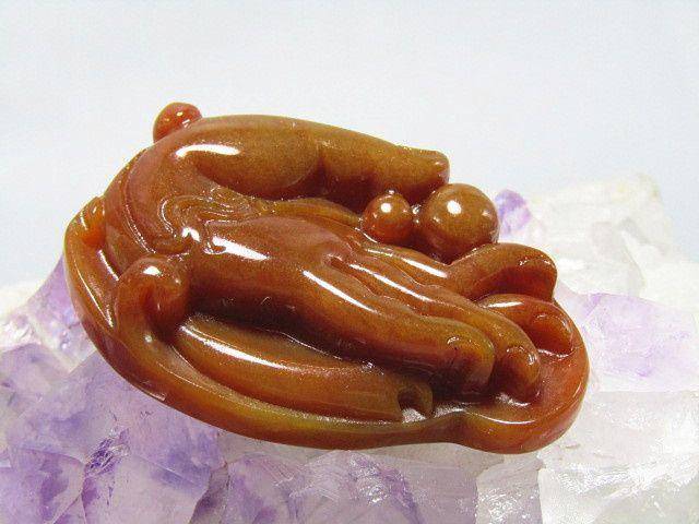 精品 黄龙玉 佛手挂件 手工苏作图3