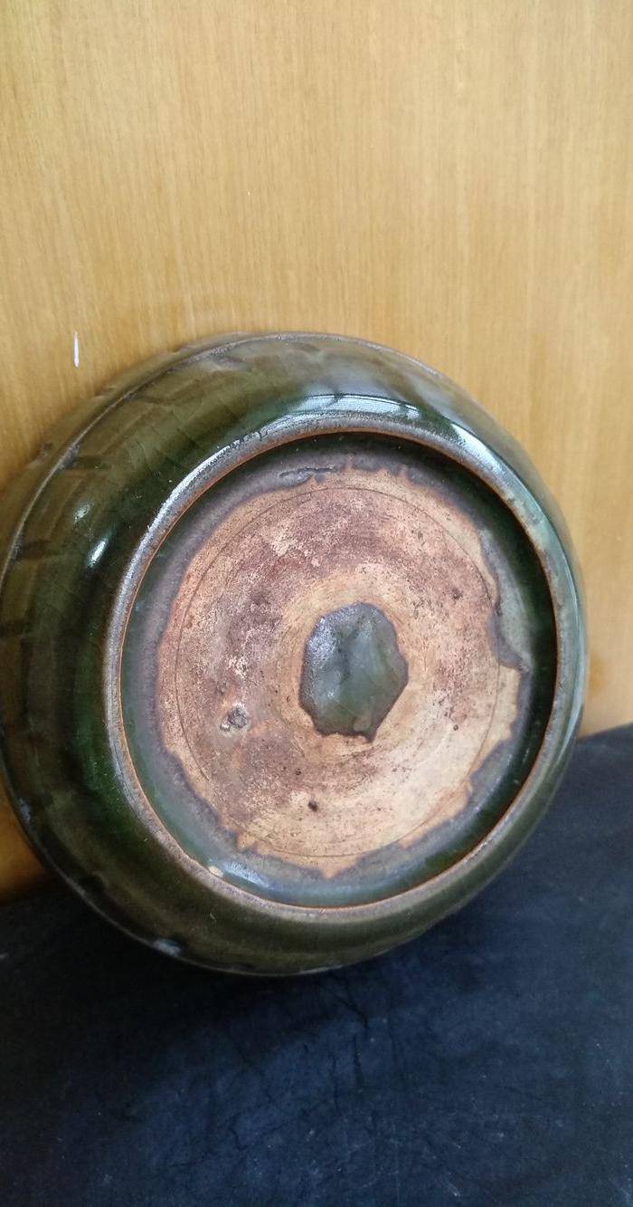 元 明早青釉洗,口径10.5Cm,高2.7Cm。文房佳器图2