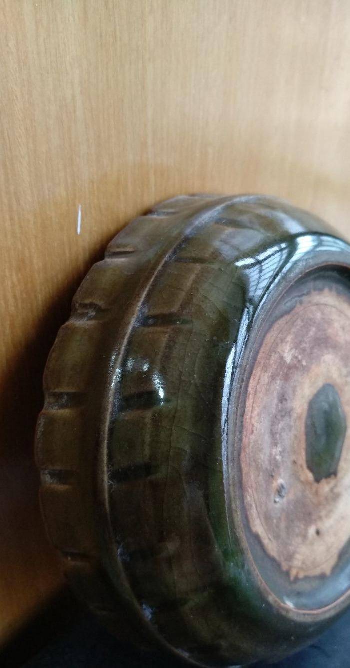 元 明早青釉洗,口径10.5Cm,高2.7Cm。文房佳器图4
