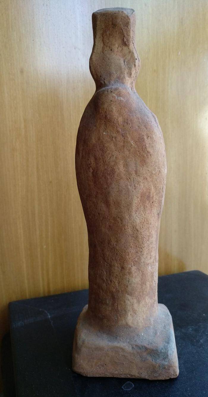 宋,十二生肖蛇陶俑。高20Cm。图4