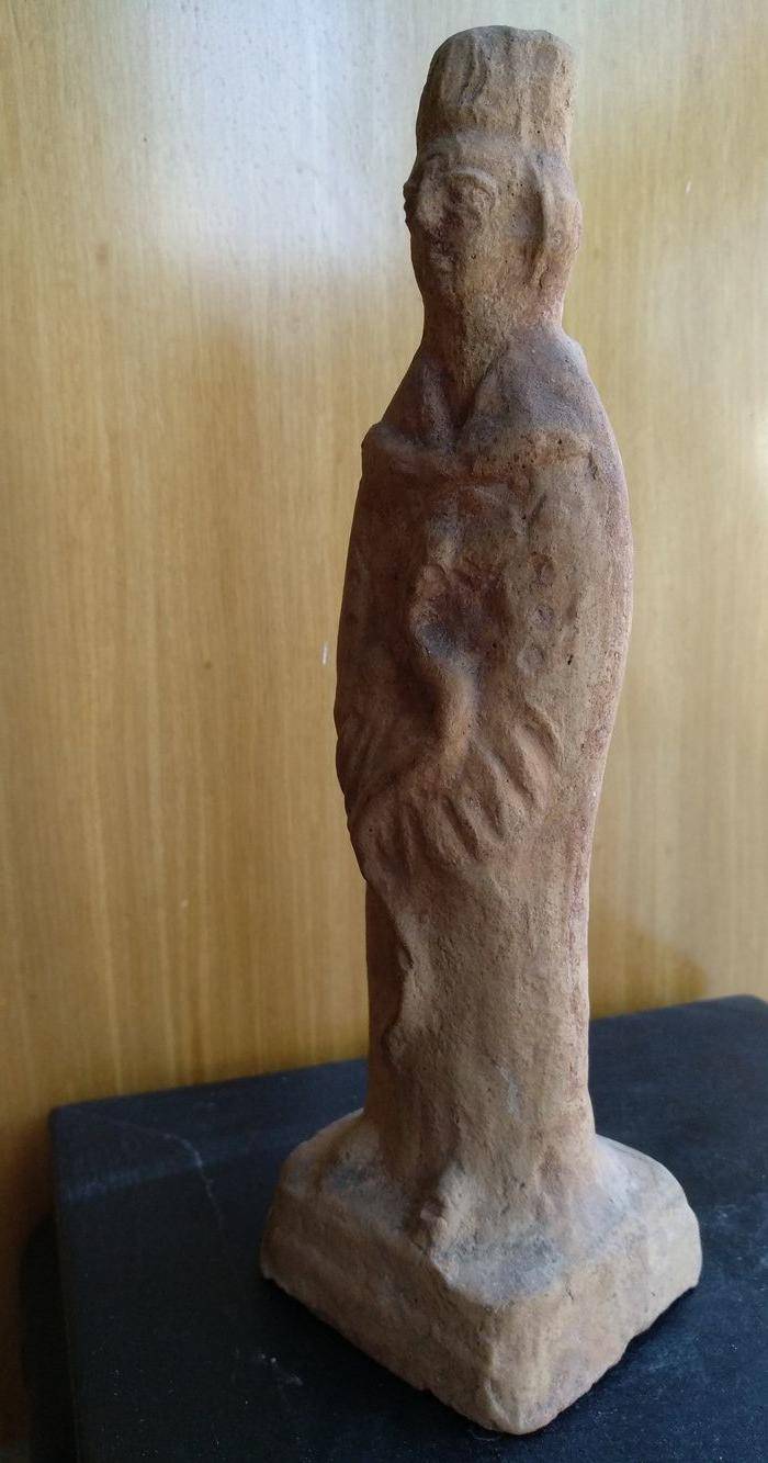 宋,十二生肖蛇陶俑。高20Cm。图5