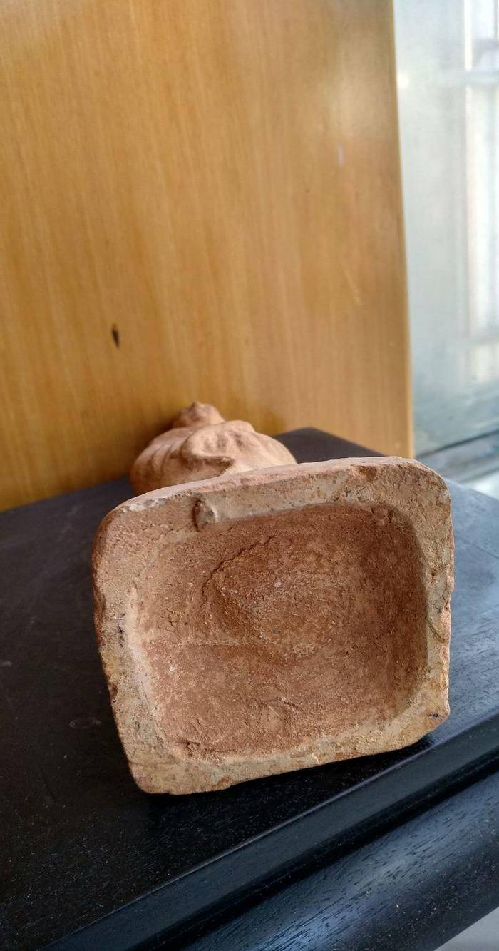 宋,十二生肖蛇陶俑。高20Cm。图6