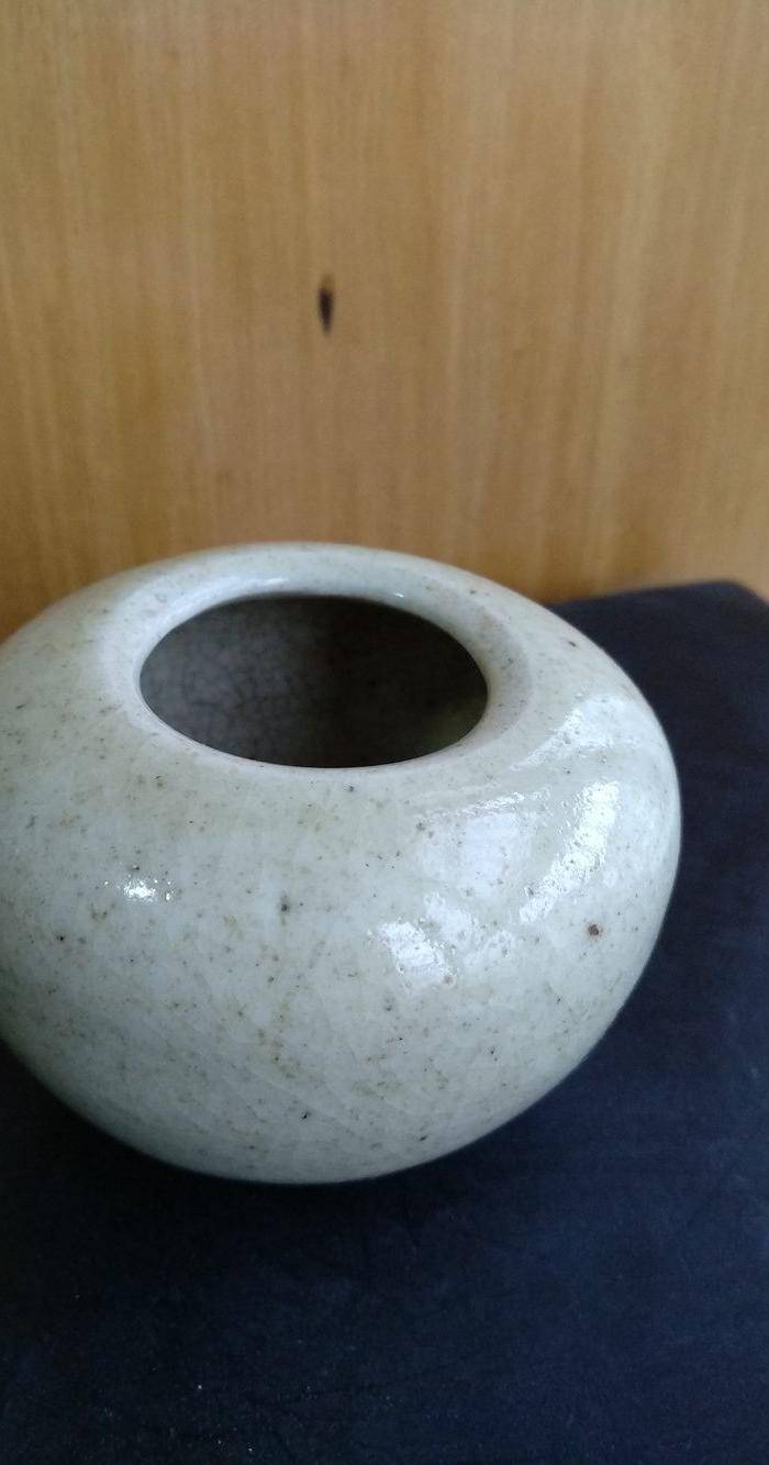 清 民哥釉水盂,高:4,9Cm,胴径:6.8Cm。文房佳器。图4