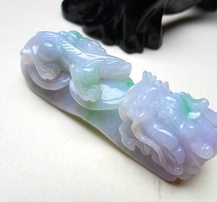 天然A货翡翠老坑水润飘绿望子成龙龙钩图8