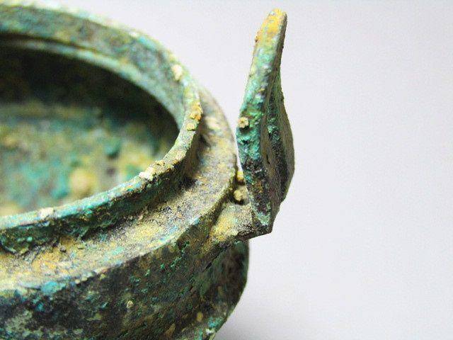 三足两耳 青铜圆鼎 氧化清晰 包浆厚重图7