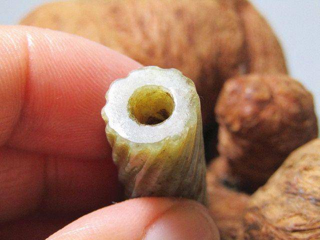 明 和田玉 绳纹 勒子包浆熟润醇厚图3
