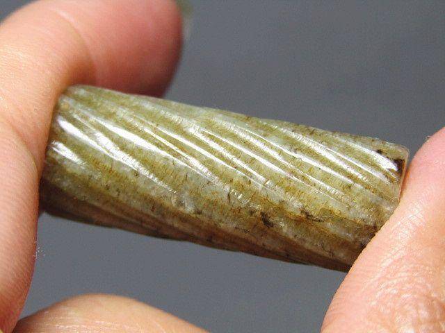 明 和田玉 绳纹 勒子包浆熟润醇厚图9