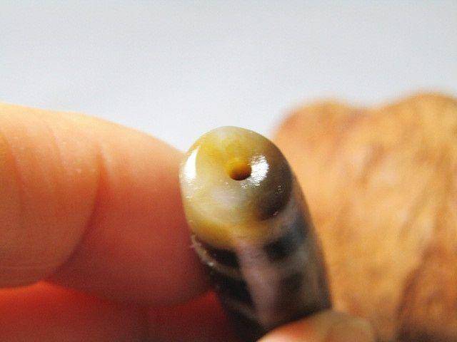 藏传玛瑙 三眼天珠 风化清晰图7