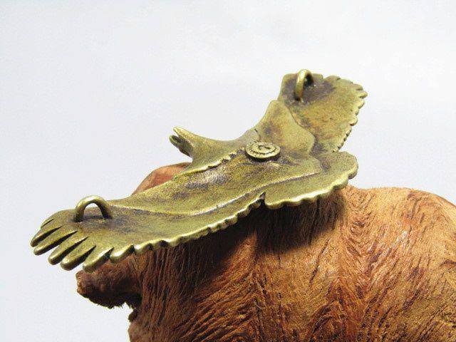 回流 老铜打造 雄鹰展翅 包浆厚重图4
