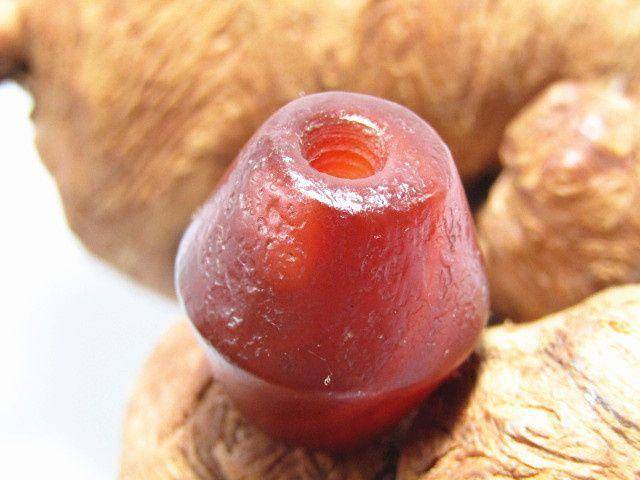 清红玛瑙 福腰珠 包浆熟厚图2